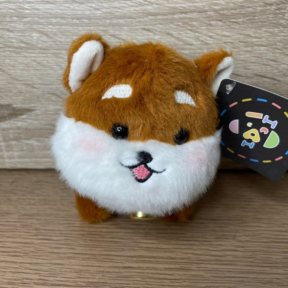 可愛柴犬娃娃吊飾,小狗造型絨毛玩偶鑰匙圈,包包狗狗掛飾鑰匙扣-細節圖3