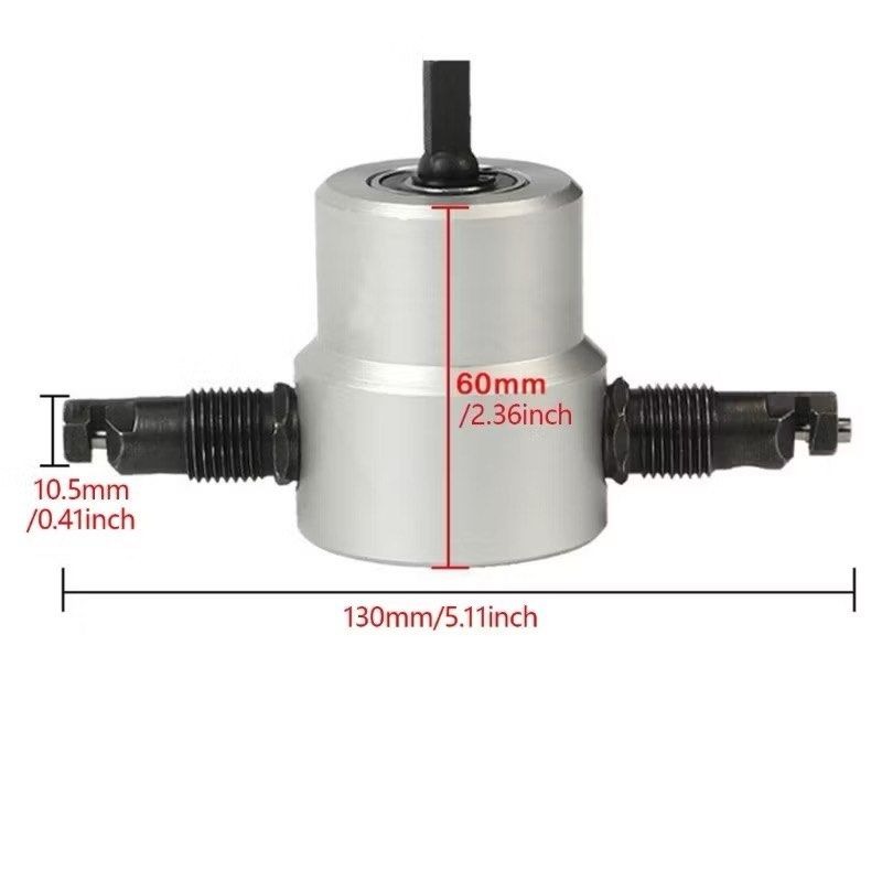 雙頭金屬薄板切割器,鐵板切割機,裁切鐵皮切割鋸,電鑽曲線開孔器,五金工具-細節圖7