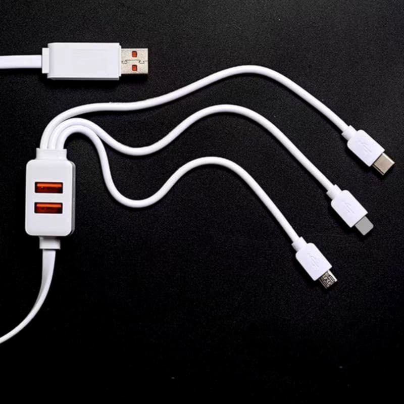 USB三合一充電線,一對三安卓蘋果Type-c充電線,傳輸線數據線,1.2米-細節圖5