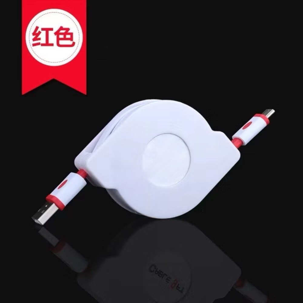 可伸縮收納手機充電線,USB車載Micro-USB充電線-細節圖2
