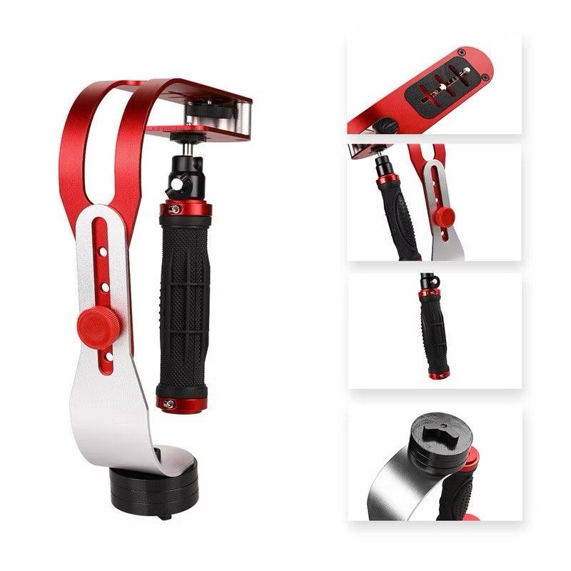 鋁合金弓形單反相機手持穩定器,防手震攝影拍攝減震架,運動相機GoPro手機專用手持平衡器-細節圖3