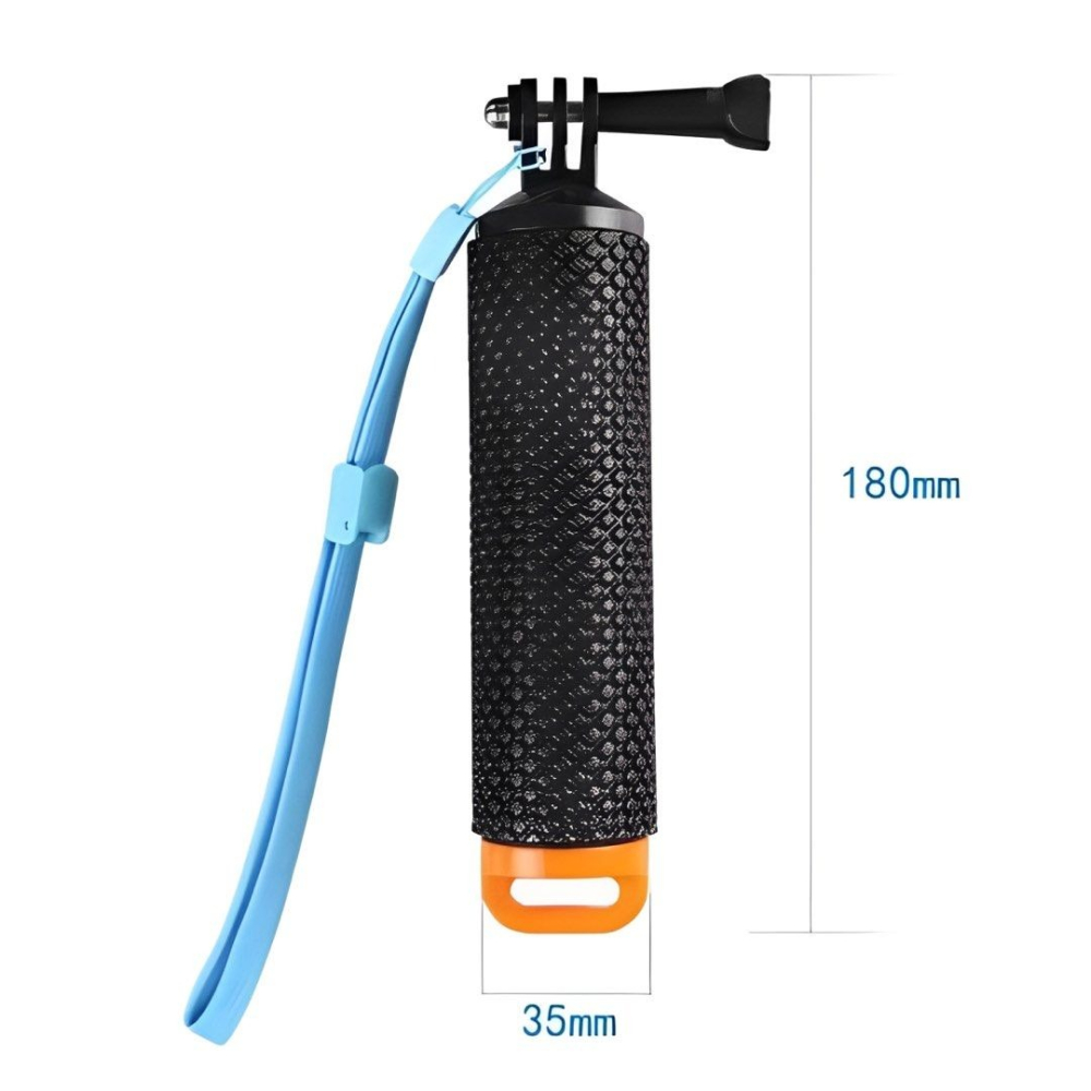 運動相機水中浮力棒,Gopro潛水防滑運動相機水下漂自拍棒,浮潛漂浮棒-細節圖3