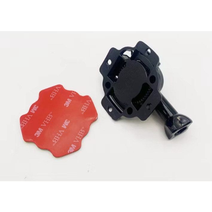 gopro360度旋轉頭盔固定座弧面貼,安全帽運動相機底座-細節圖4