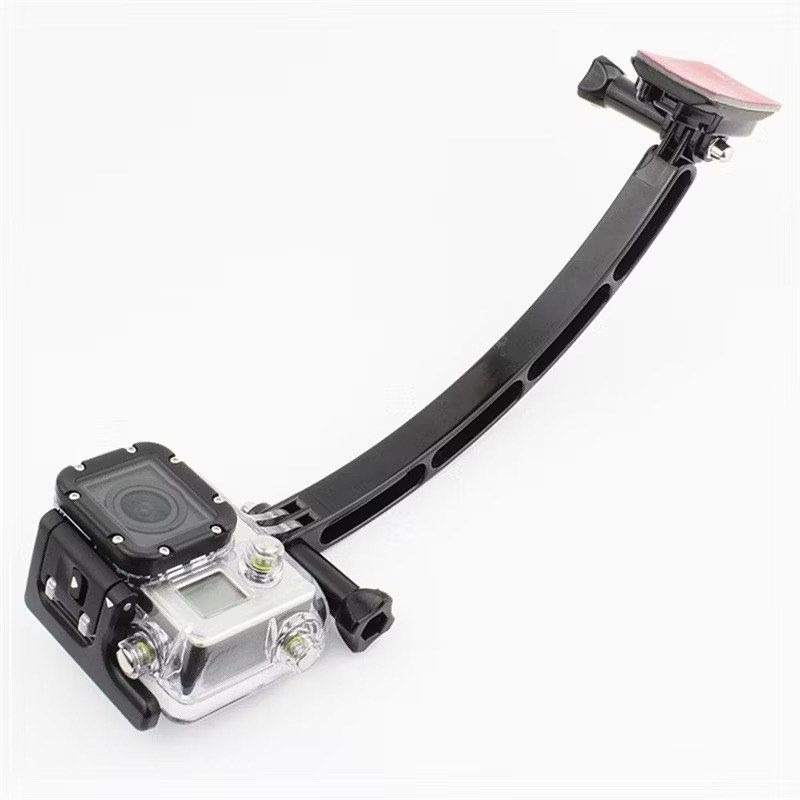 GoPro運動相機頭盔固定自拍杆延長臂,安全帽自拍臂運動相機配件,頭盔攝影延伸桿-細節圖4