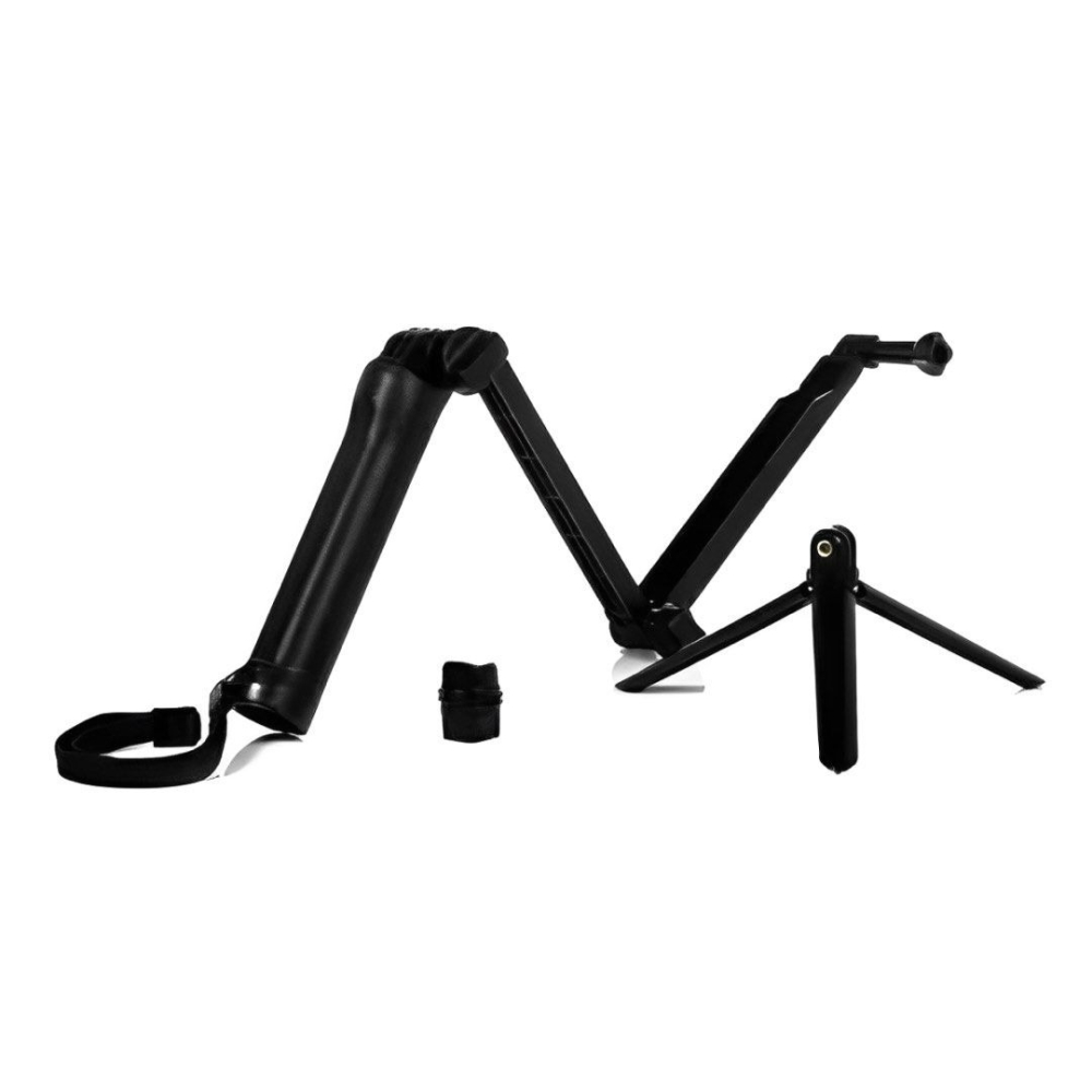 三節摺疊GoPro運動相機調節臂,三向運動相機三腳架,自拍桿立架-細節圖7