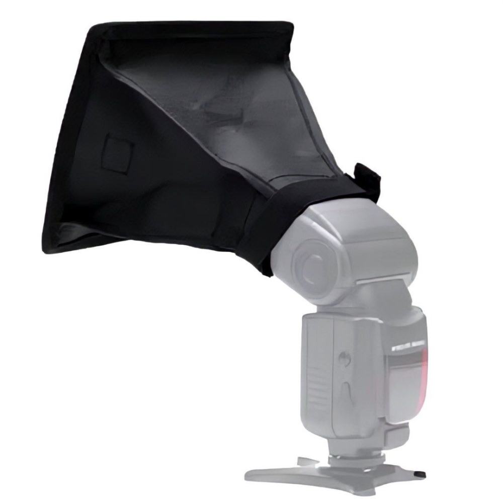 矩形可折疊通用閃光燈柔光罩,機頂外閃柔光箱,攝影柔光布擋光板,柔光罩柔光板-細節圖4