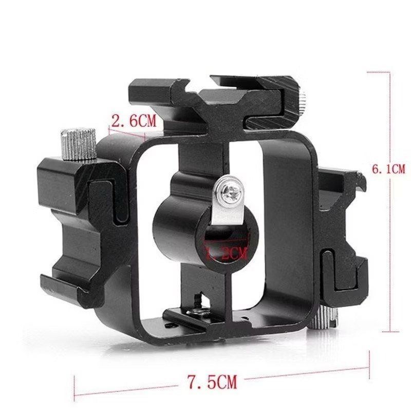 三頭熱靴燈座,多功能燈座閃光燈底座,一轉三熱靴燈座-細節圖3