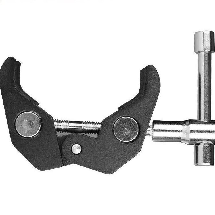 蟹鉗夾萬用支架,攝影強力夾,金屬U型固定夾,閃光燈架魔術大力夾子,魔術怪手-細節圖3