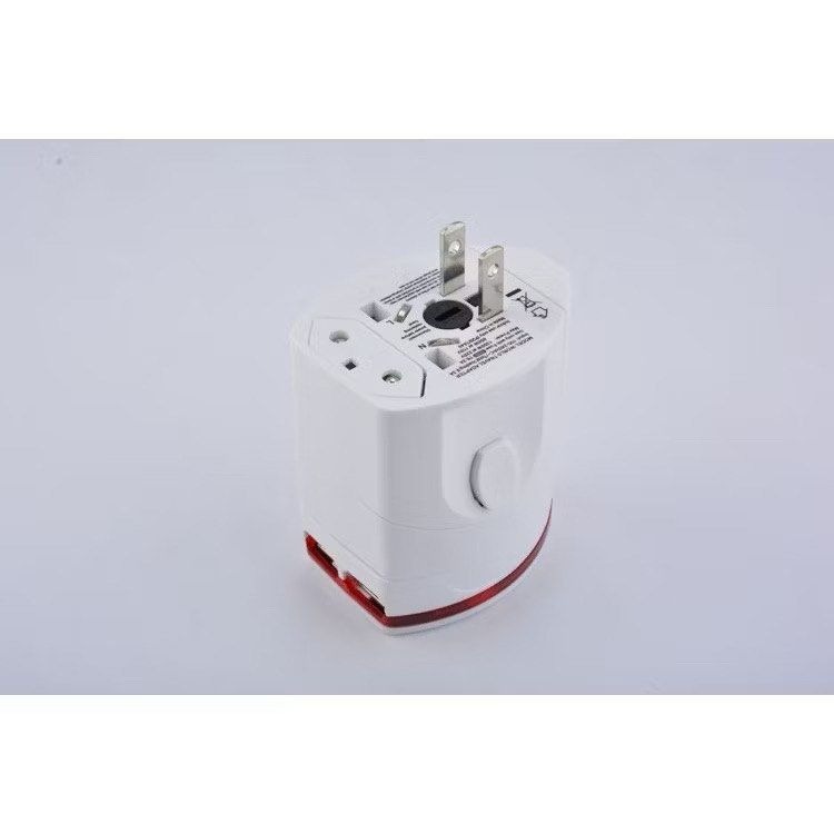 多國旅行轉換頭,萬用轉接頭雙孔USB充電出國旅行插頭,全球通插頭-細節圖3