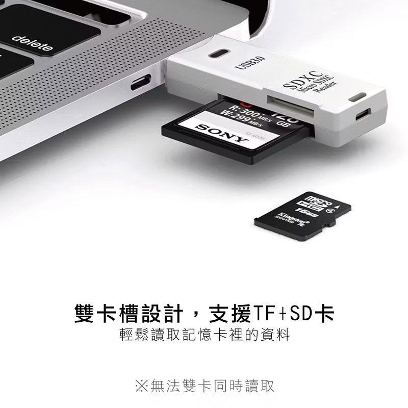 USB 3.0二合一SD+TF卡讀卡器,電腦高速USB讀卡機-細節圖2