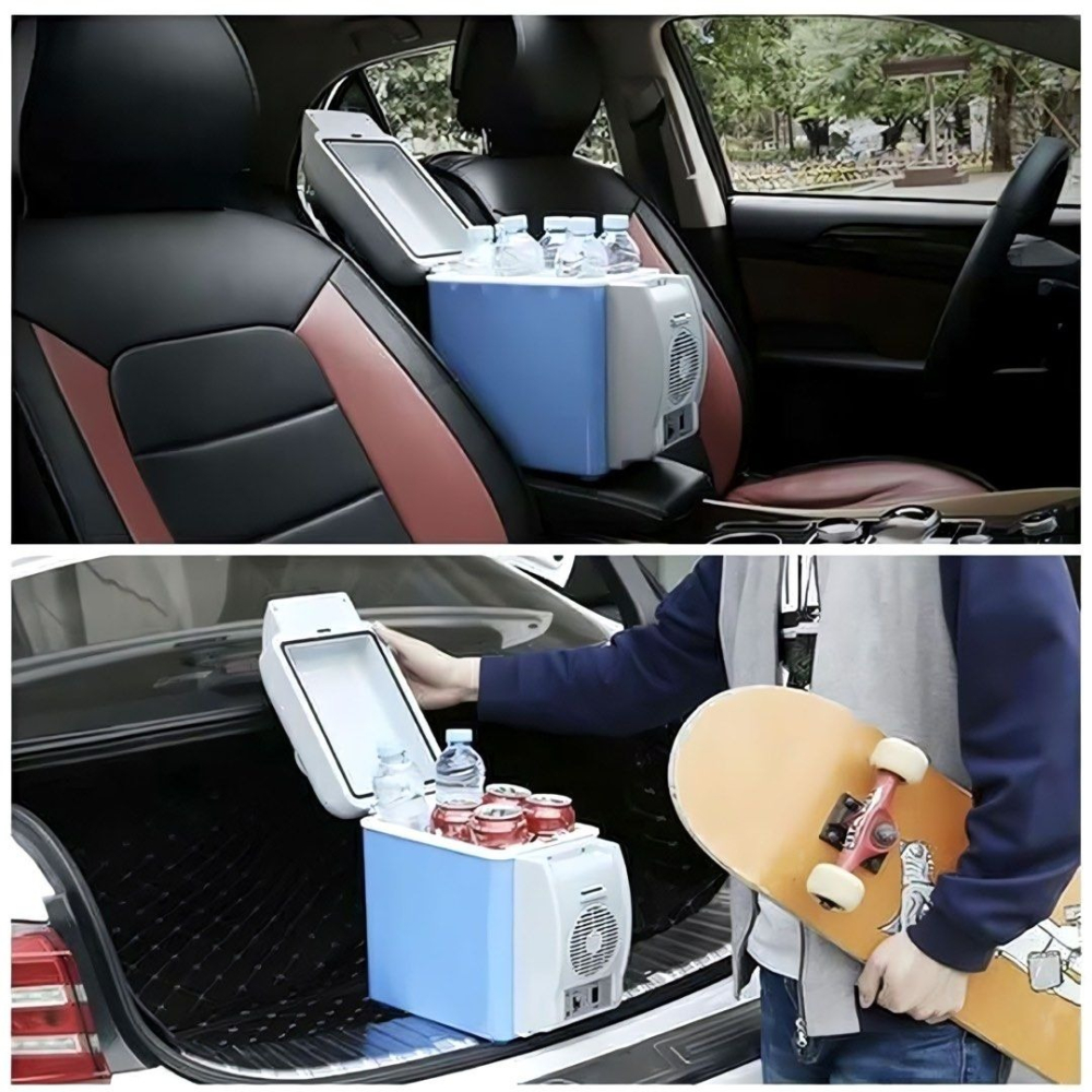 7.5L便攜式車用小冰箱,12V車載冷暖兩用保溫箱,汽車旅行食物保存箱-細節圖4