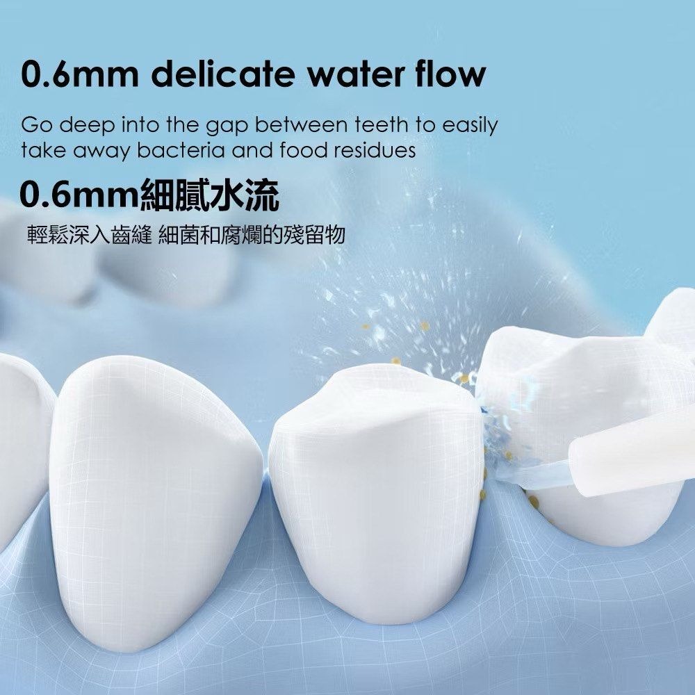迷你便攜式智慧電動沖牙機,智能潔牙儀無線電動沖牙器,口腔清潔牙套清洗牙齒清潔沖牙器-細節圖3