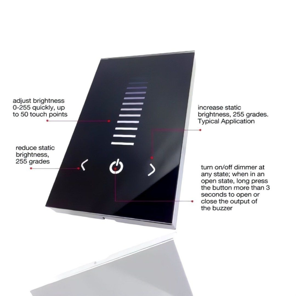LED低壓觸控面板調光控制器,時尚玻璃觸控屏調光器-細節圖2