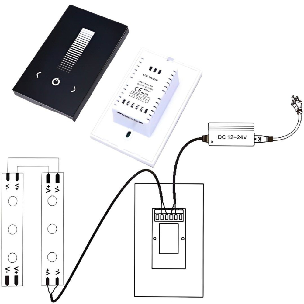 LED低壓觸控面板調光控制器,時尚玻璃觸控屏調光器-細節圖4