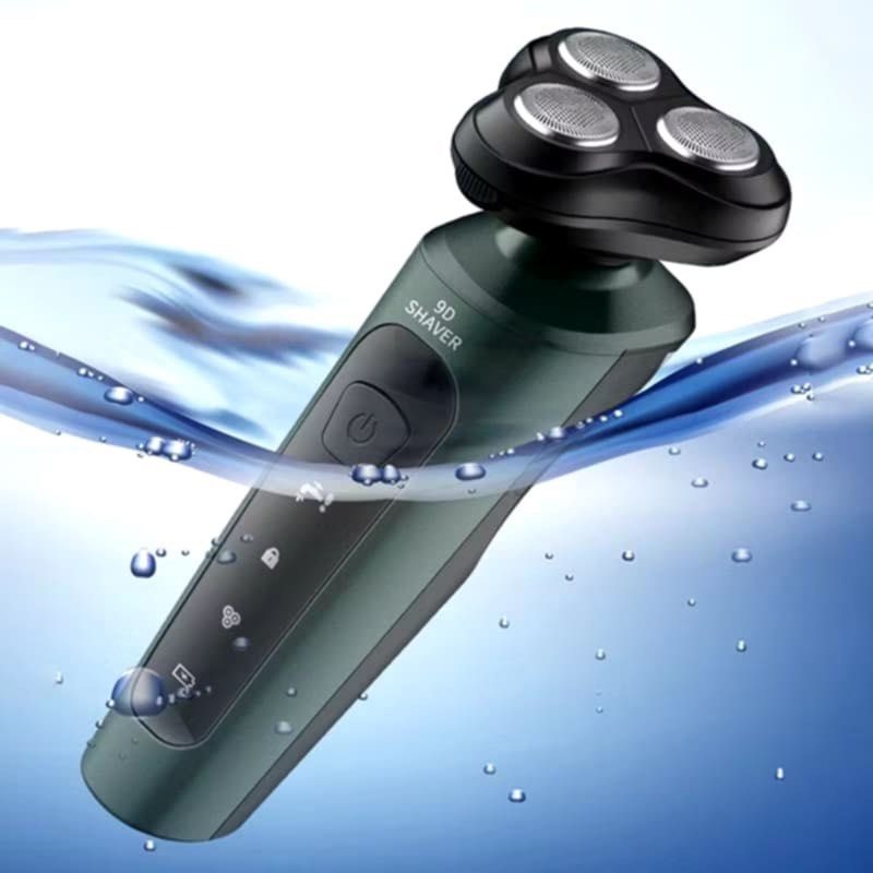 3合一電動刮鬍刀,4D 3刀頭鼻毛修剪,三用USB充電可水洗防水剃鬍刀-細節圖7