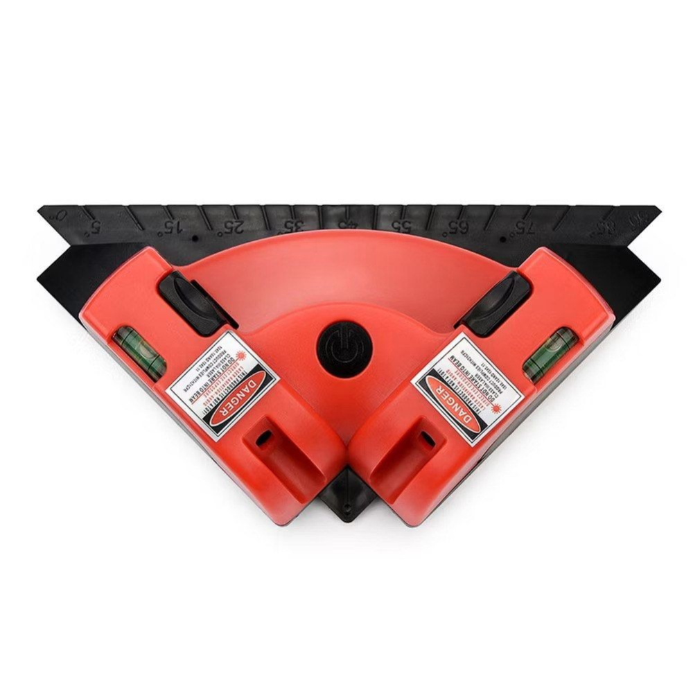 90度紅光水平儀,紅外線十字線直角水平儀,木工雷射測量尺,磁磚角線儀,三角水平尺-細節圖6