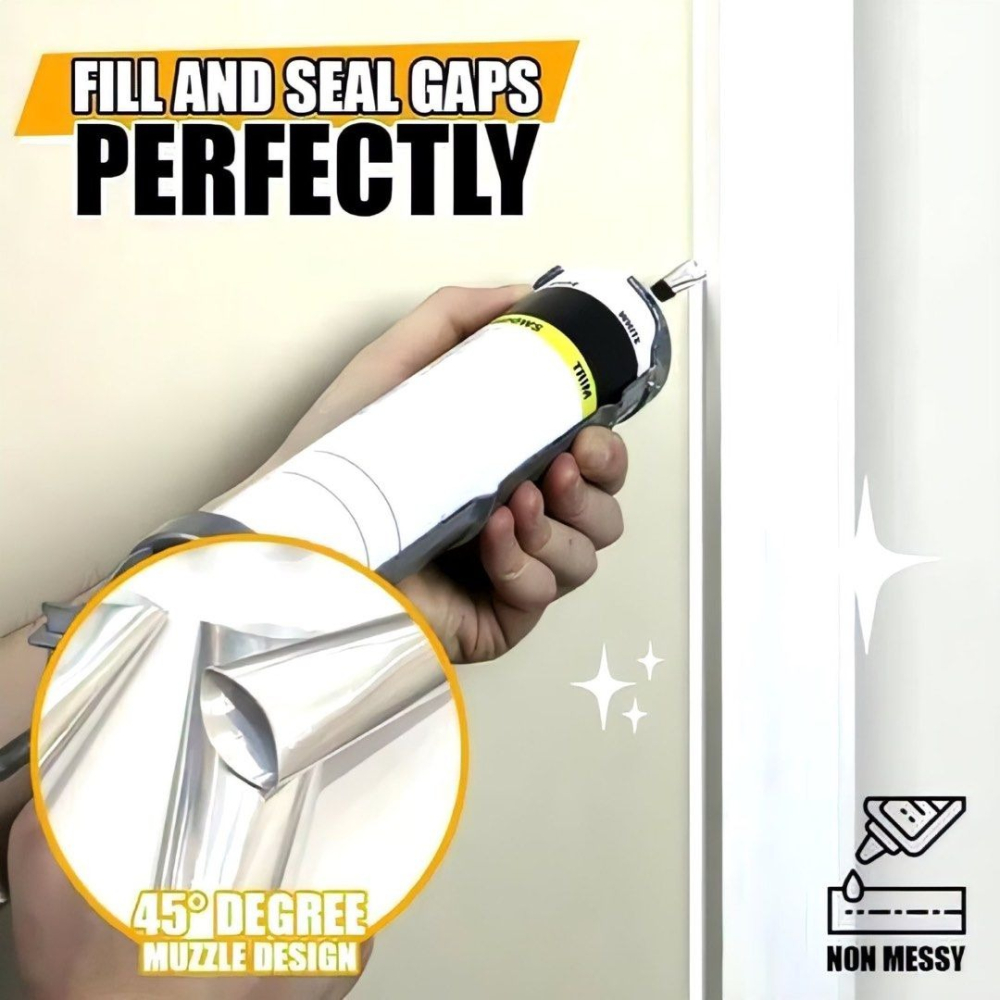 14入矽利康槍嘴不鏽鋼膠嘴套,不銹鋼鴨嘴型打膠槍嘴,玻璃膠填縫成型金屬口密封膠噴嘴-細節圖4