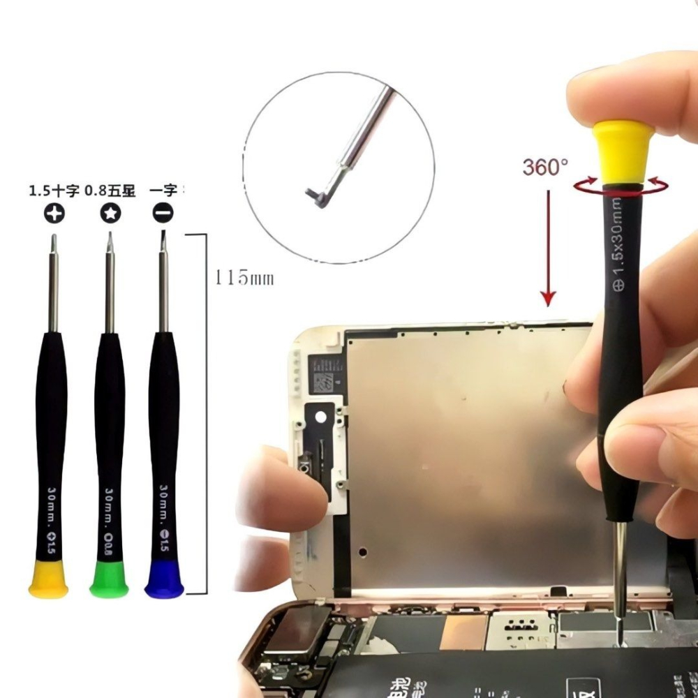 28件組手機拆機維修蘋果安卓螺絲起子工具組,多功能拆機撬殼維修工具拆殼器具-細節圖3