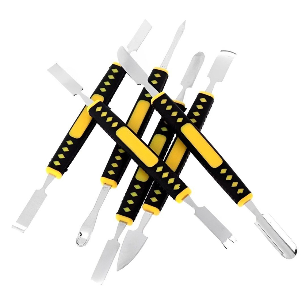 6件組雙頭金屬撬棒拆機工具,拆手機電腦筆電維修工具,拆機棒撬殼工具組-細節圖4