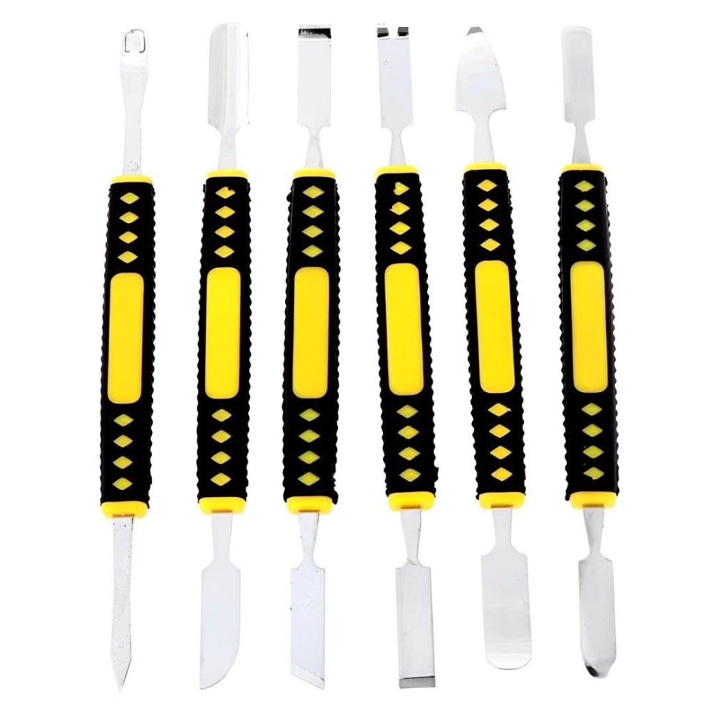 6件組雙頭金屬撬棒拆機工具,拆手機電腦筆電維修工具,拆機棒撬殼工具組-細節圖5