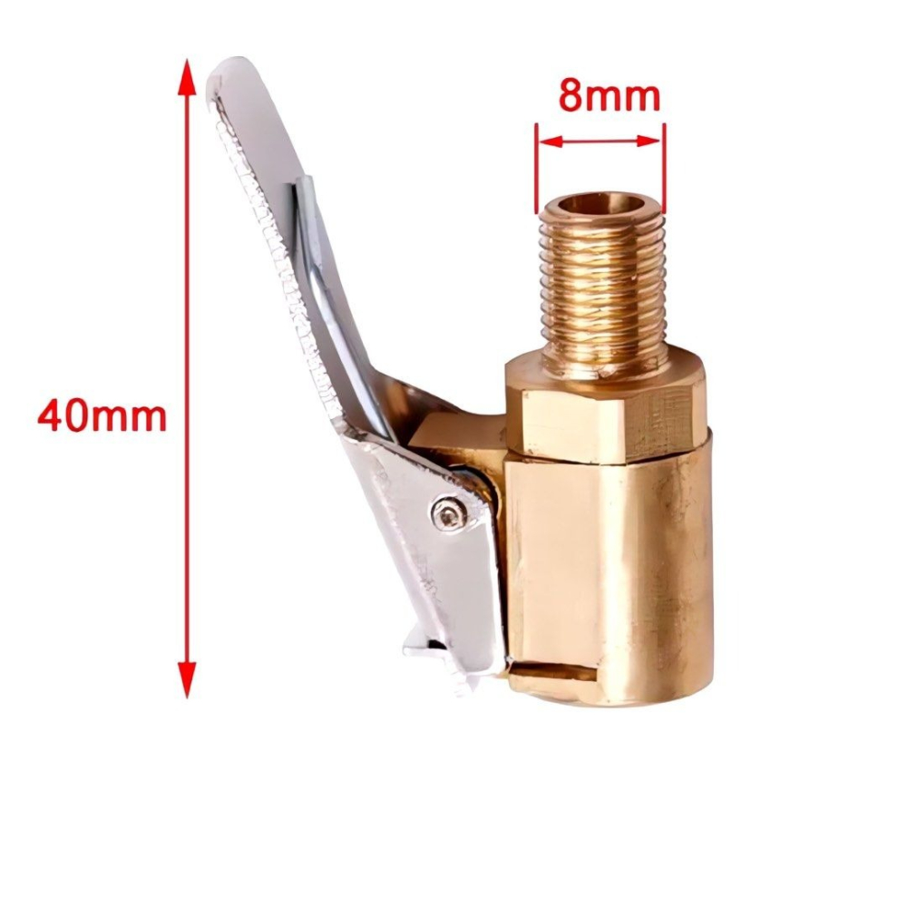 汽車輪胎充氣接頭,便攜車載充氣泵,美式螺紋氣嘴轉接頭快速快夾,打氣接頭-細節圖6