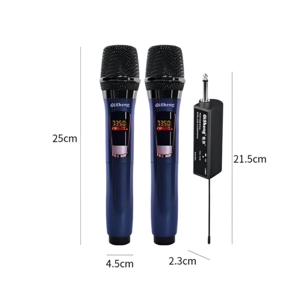 萬能無線麥克風,專業一拖二U段防嘯叫家用唱歌KTV可充電麥克風,舞台會議婚禮主持戶外麥克風-細節圖8