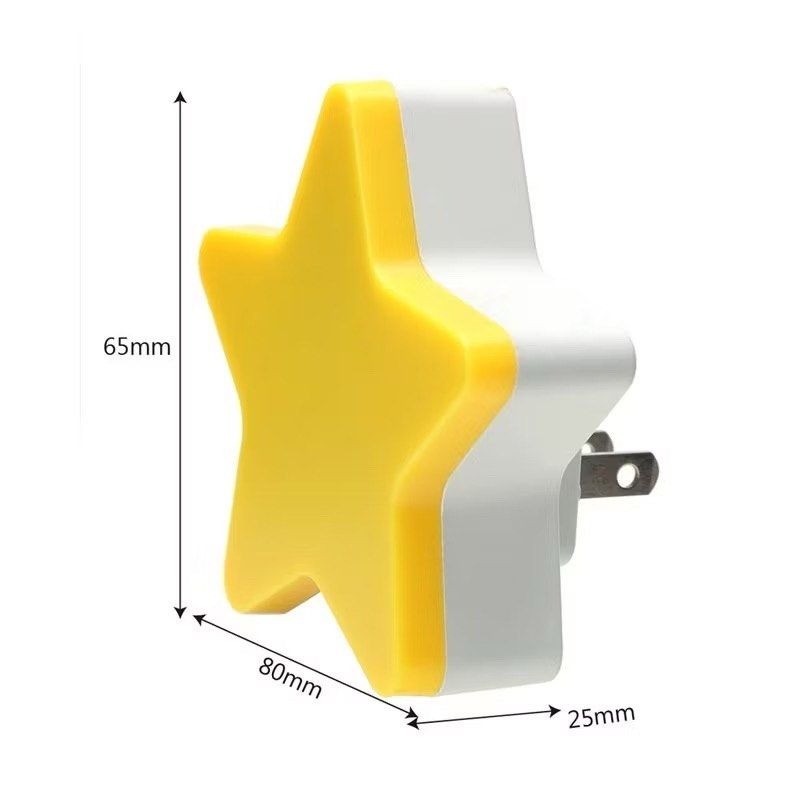 LED光控感應燈,五角星形小夜燈,星星夜燈,自動感應光感小夜燈,造型房間省電小夜燈-細節圖7