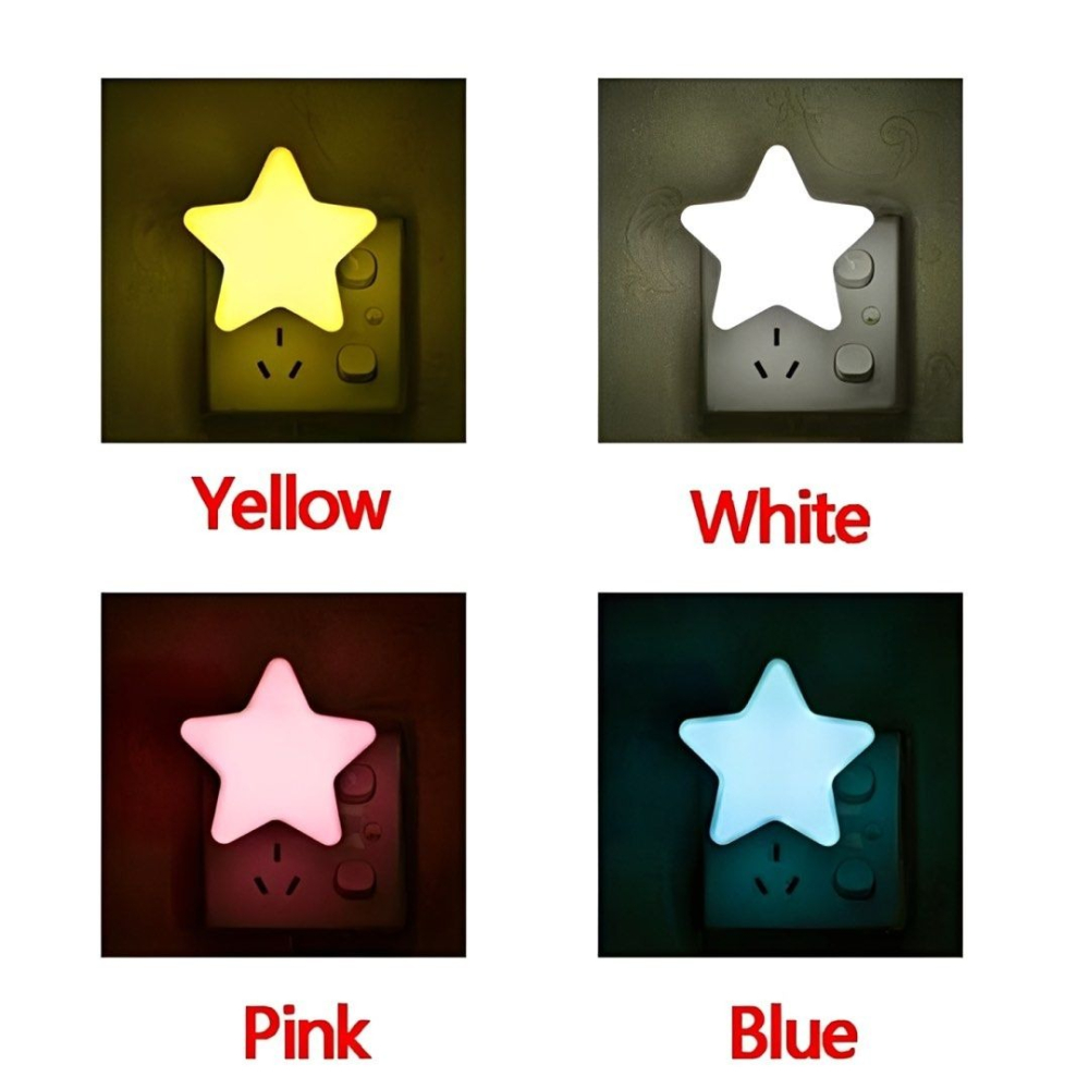 LED光控感應燈,五角星形小夜燈,星星夜燈,自動感應光感小夜燈,造型房間省電小夜燈-細節圖8