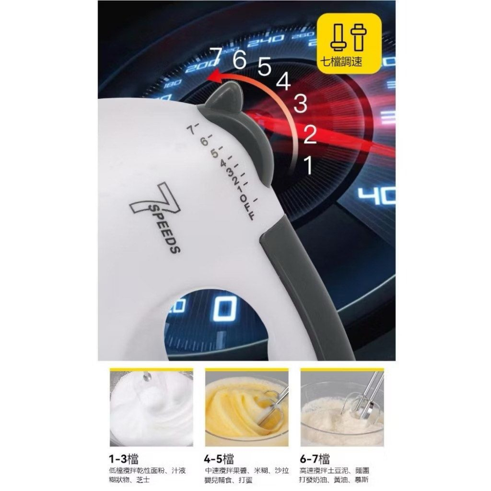 110V桌上型手持兩用電動打蛋器,廚房烘焙蛋糕攪拌機,電動打奶油和麵機-細節圖7