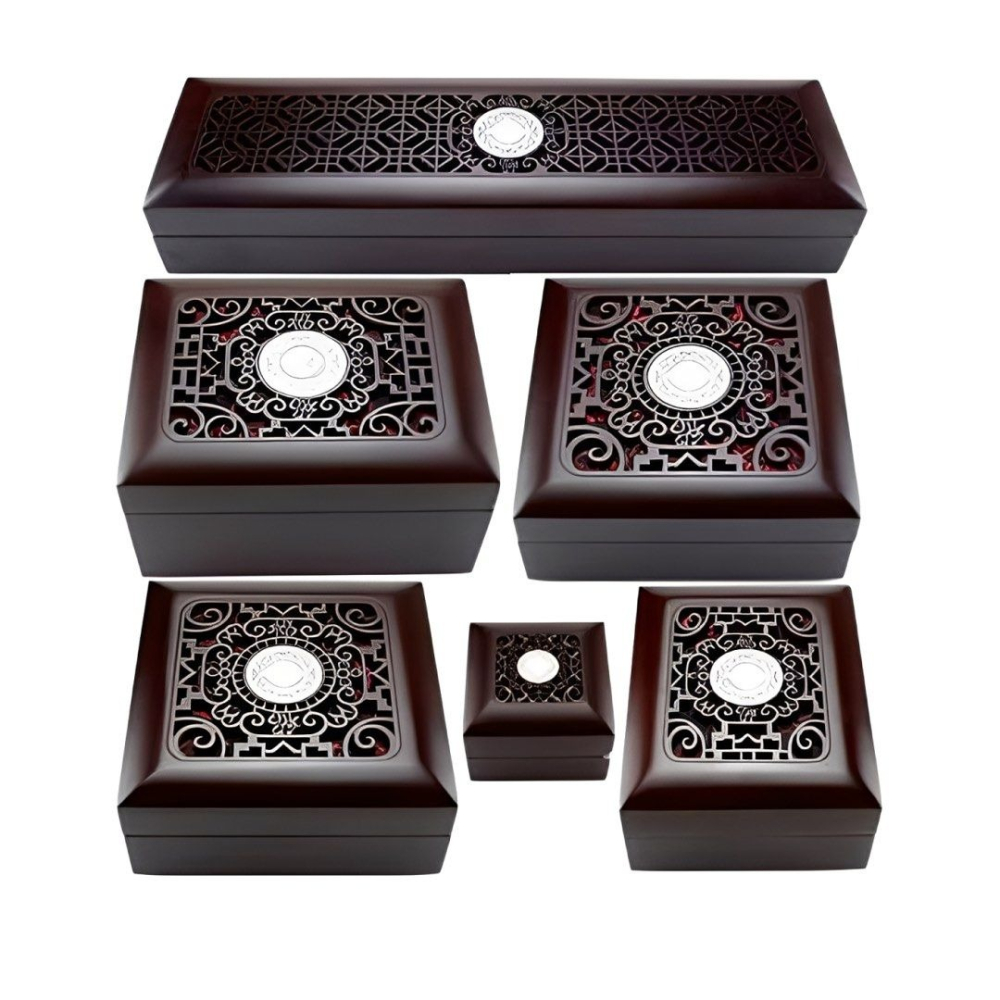 簡約木質首飾盒,木製質感飾品掛件收納盒,復古項鍊飾品盒,項鍊盒-細節圖2