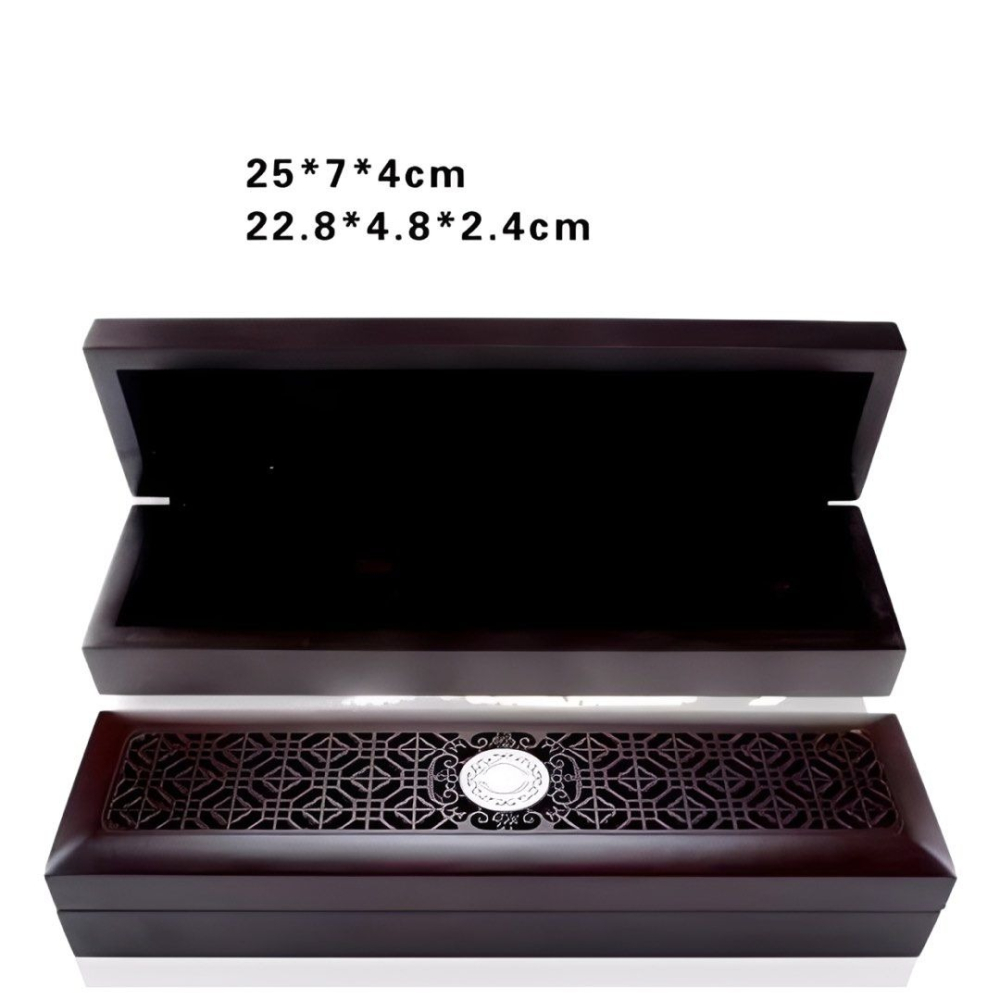 簡約木質首飾盒,木製質感飾品掛件收納盒,復古項鍊飾品盒,項鍊盒-細節圖3