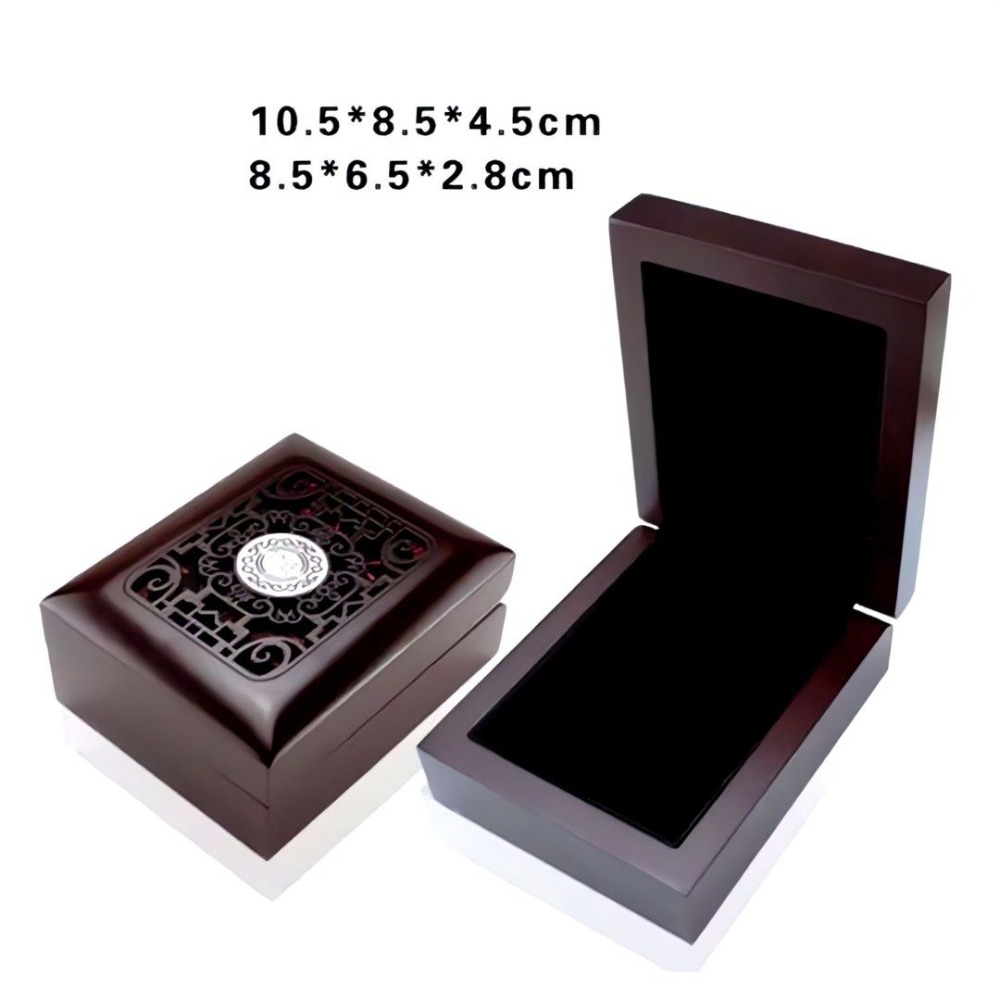 簡約木質首飾盒,木製質感飾品掛件收納盒,復古項鍊飾品盒,項鍊盒-規格圖4