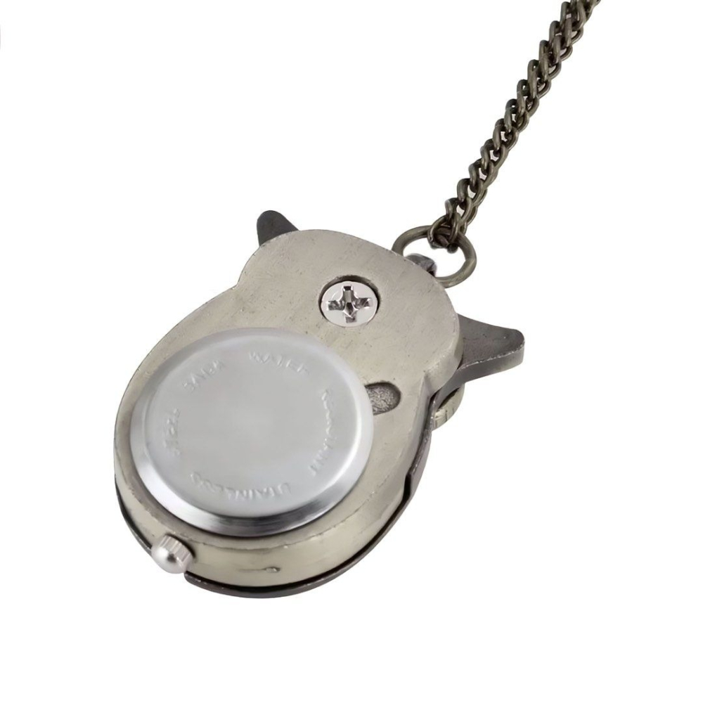 創意貓頭鷹復古翻蓋懷錶,可愛立體項鍊掛錶,開蓋式項鍊錶-細節圖5