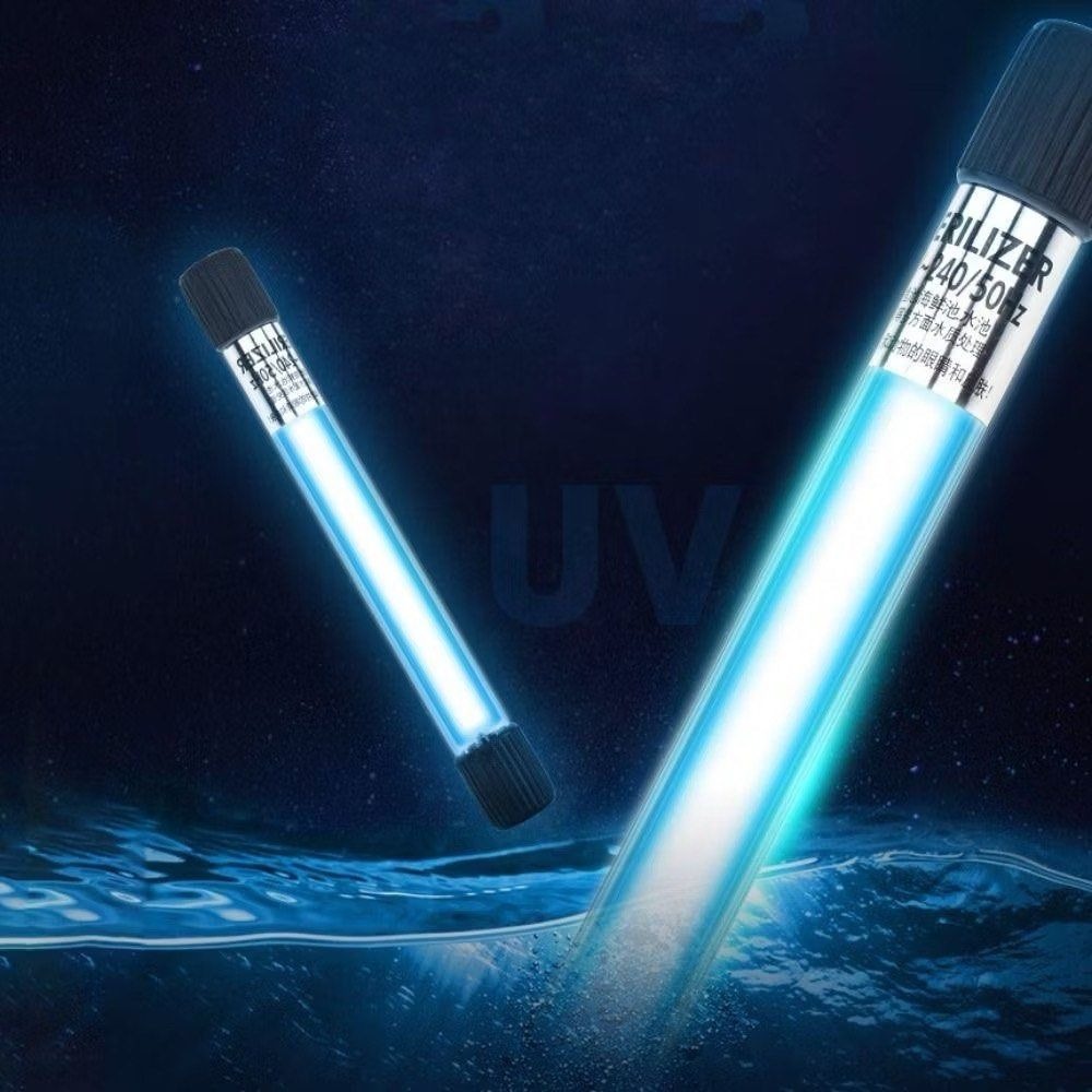 水族箱紫外線消毒燈,7W魚缸除藻殺菌燈,魚池滅菌淨水紫外線燈-細節圖2