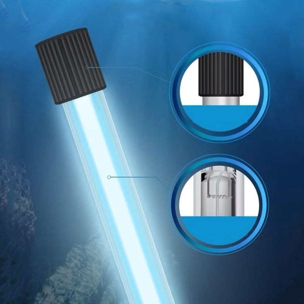 水族箱紫外線消毒燈,7W魚缸除藻殺菌燈,魚池滅菌淨水紫外線燈-細節圖3