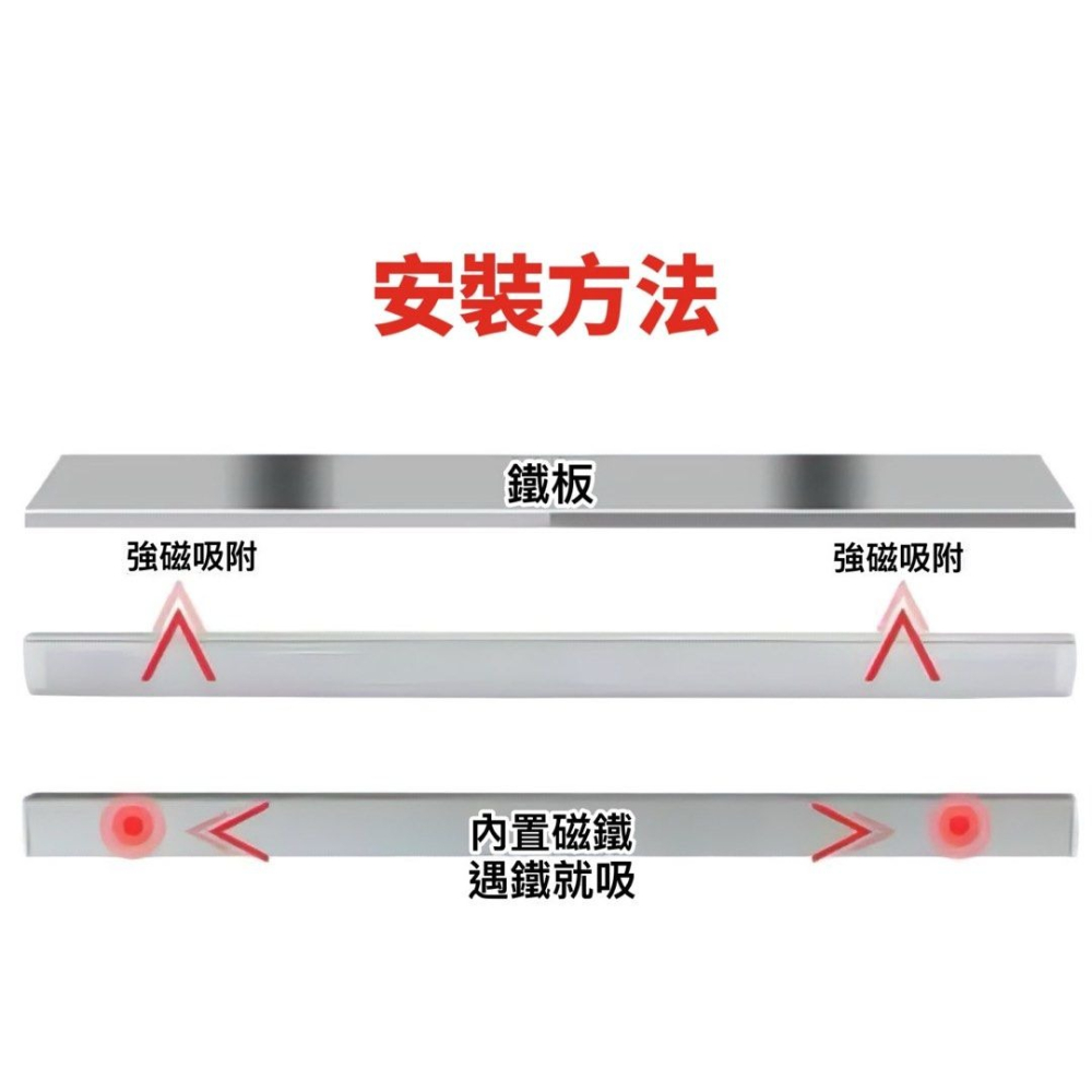 40cm三色無極調光USB學生宿舍LED磁吸燈,大學生寢室學習書桌護眼檯燈,觸控式燈條床頭燈-細節圖4