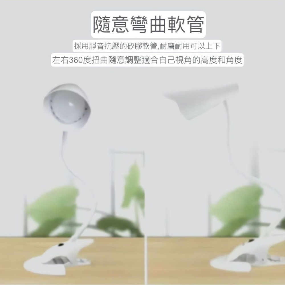久量LED夾子檯燈,插電學生護眼學習燈,可夾可擺臥室床頭電腦書桌夾燈,節能照明閱讀燈-細節圖3