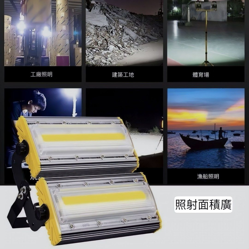 50W戶外防水LED投光燈,漁船海上高亮防爆探照燈,廣告招牌庭院照明燈路燈-細節圖2