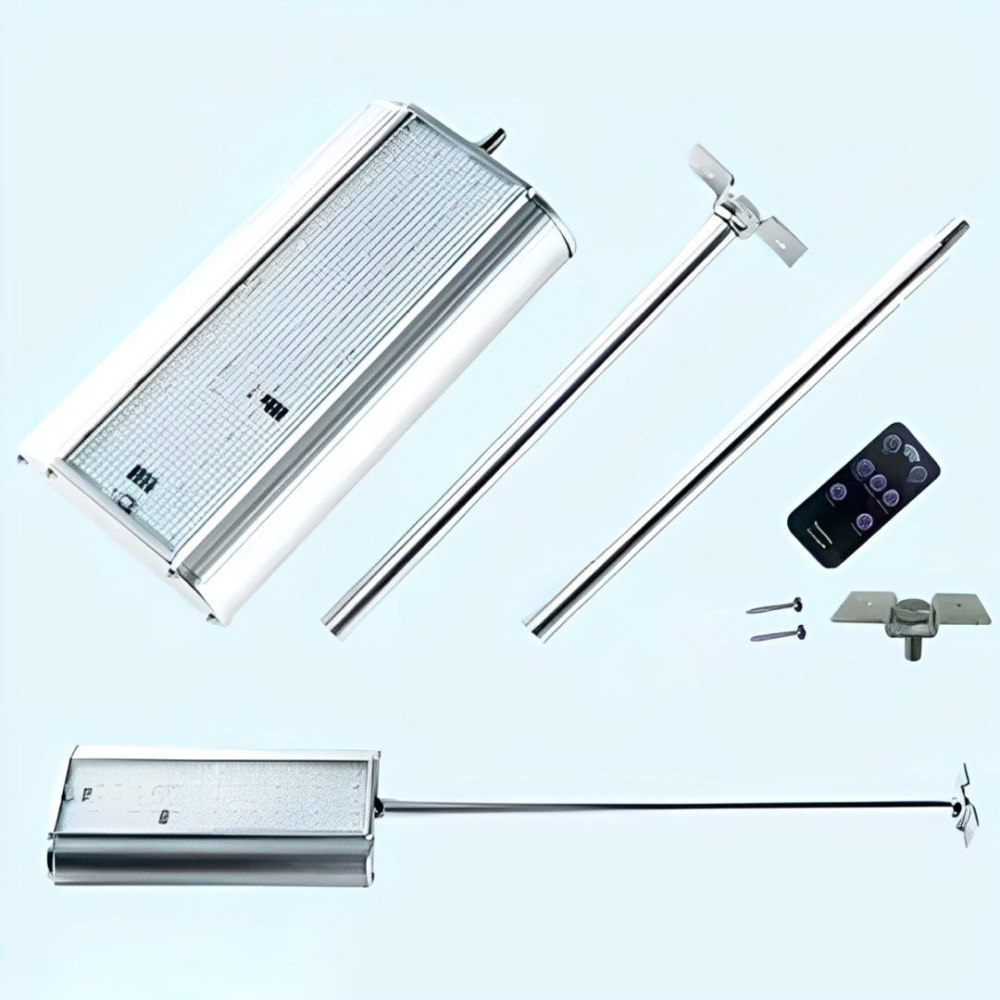 遙控雷達感應70LED太陽能燈,智能5模式太陽能感應燈,鋁合金戶外防水遙控壁燈-細節圖10