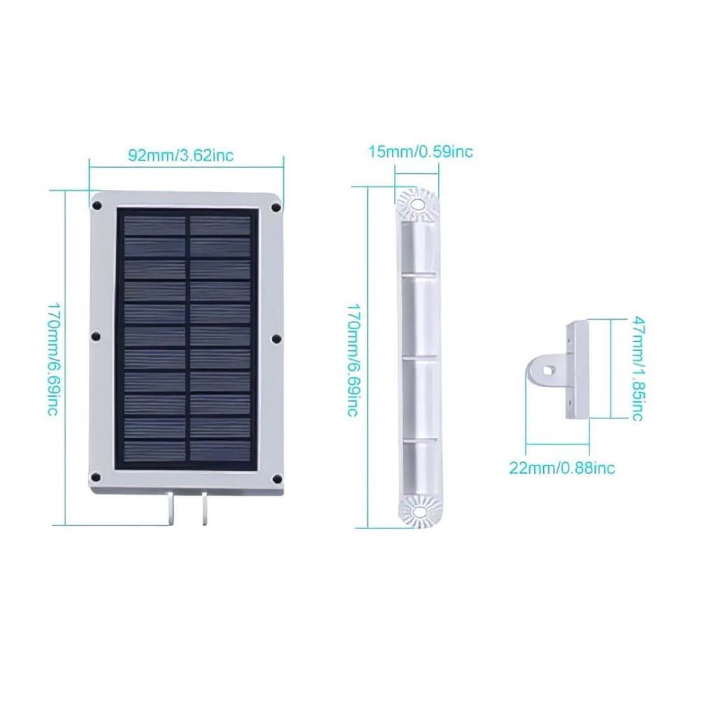 48LED太陽能燈,人體感應防水庭院路燈,遙控戶外壁燈-細節圖4