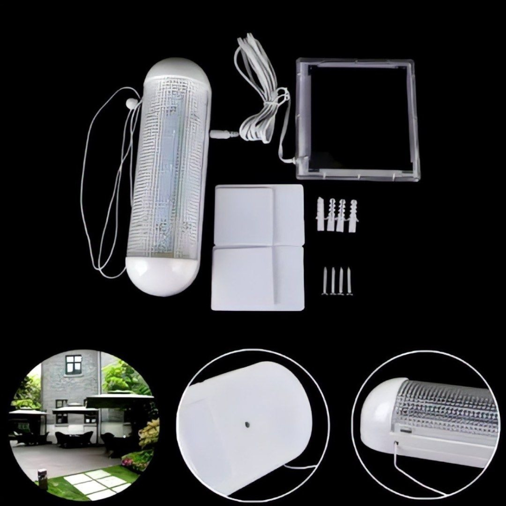 5LED分體式太陽能拉線燈,室內走廊燈,壁式太陽能燈-細節圖2