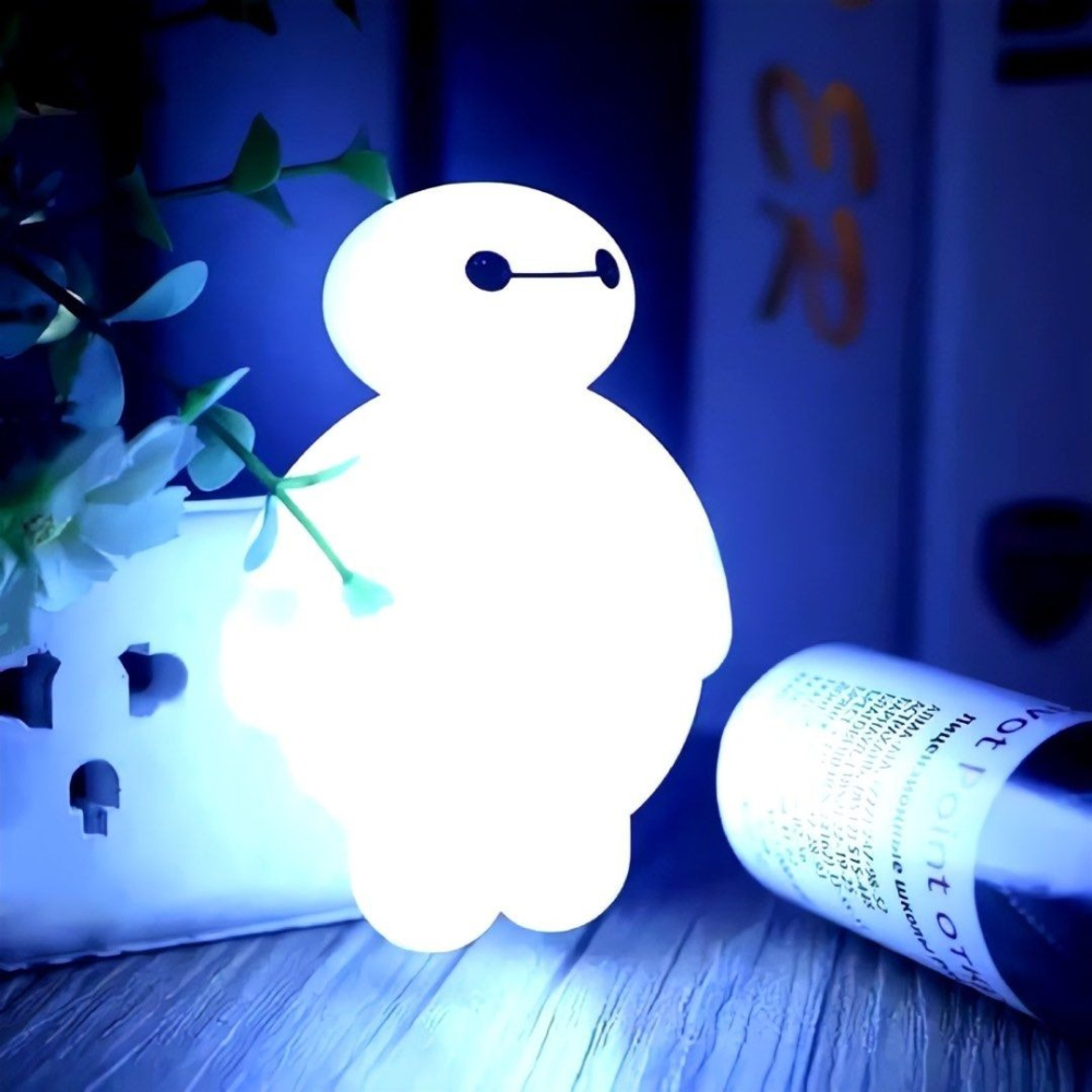 杯麵LED小夜燈,按鈕開關插電式節能夜燈,小白可愛造型燈-細節圖3