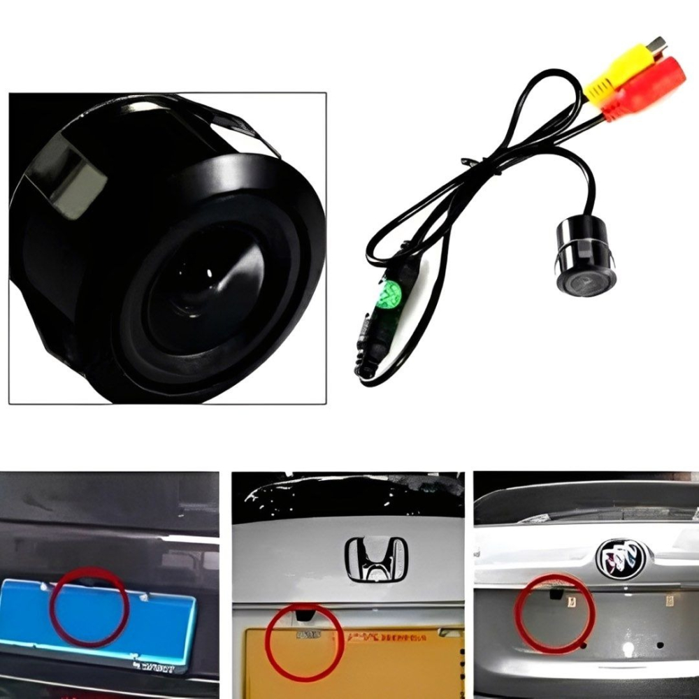 汽車倒車鏡頭,170度廣角倒車顯影,倒車攝影鏡頭,通用型崁入式高清防水攝像頭-細節圖2