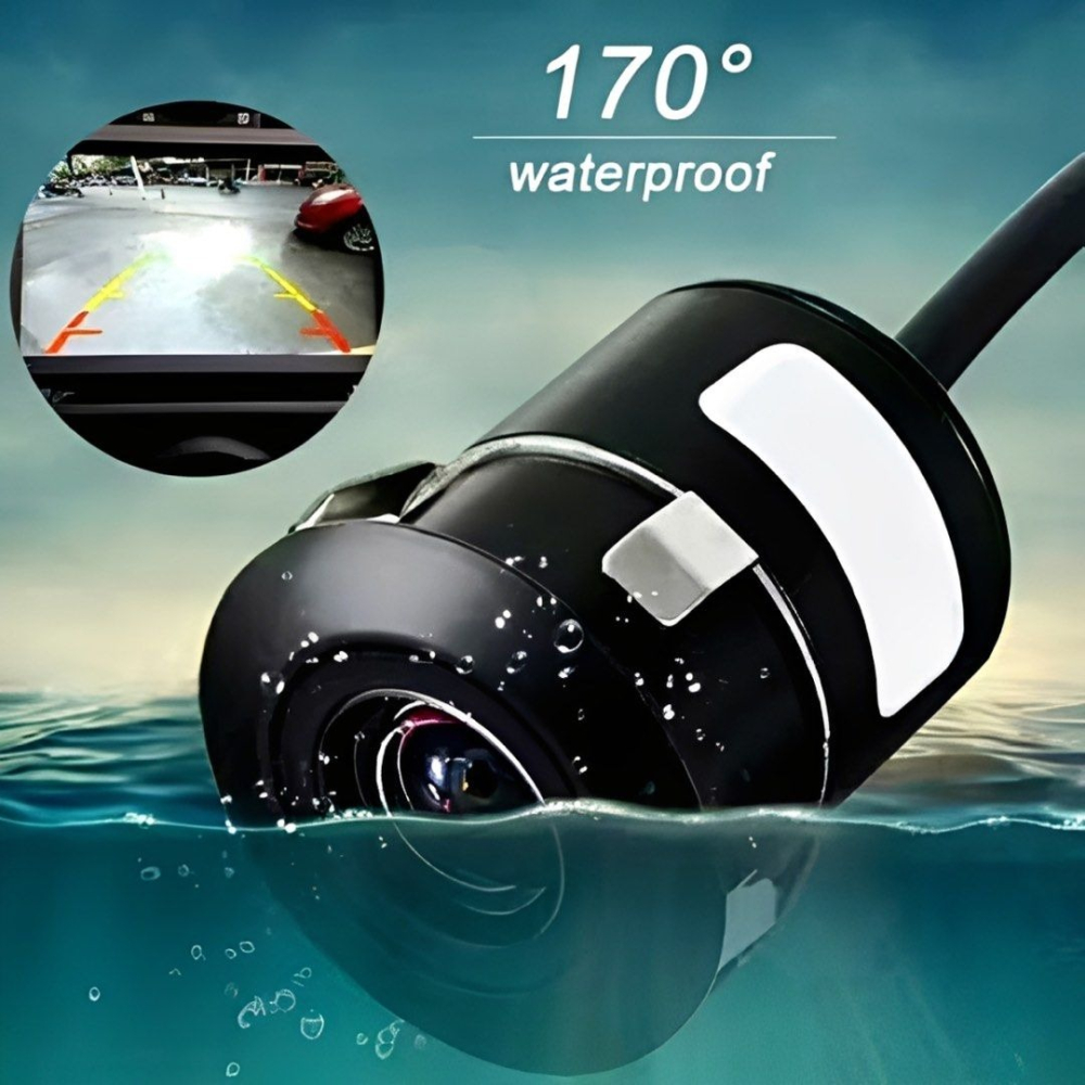 汽車倒車鏡頭,170度廣角倒車顯影,倒車攝影鏡頭,通用型崁入式高清防水攝像頭-細節圖3