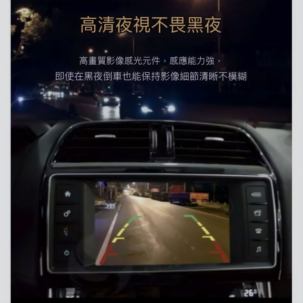 汽車倒車鏡頭,170度廣角倒車顯影,倒車攝影鏡頭,通用型崁入式高清防水攝像頭-細節圖5