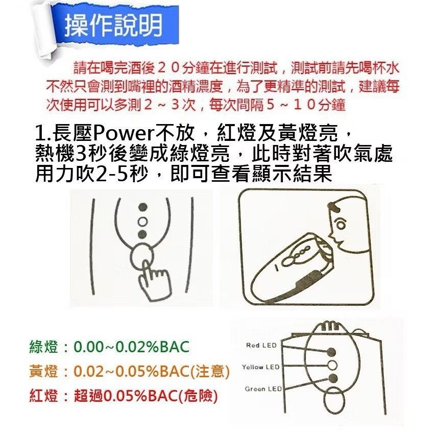 鑰匙圈測酒測試儀,LED顯示隨身攜帶酒測器,酒精測試器,酒駕吹氣貨運司機必備-細節圖3
