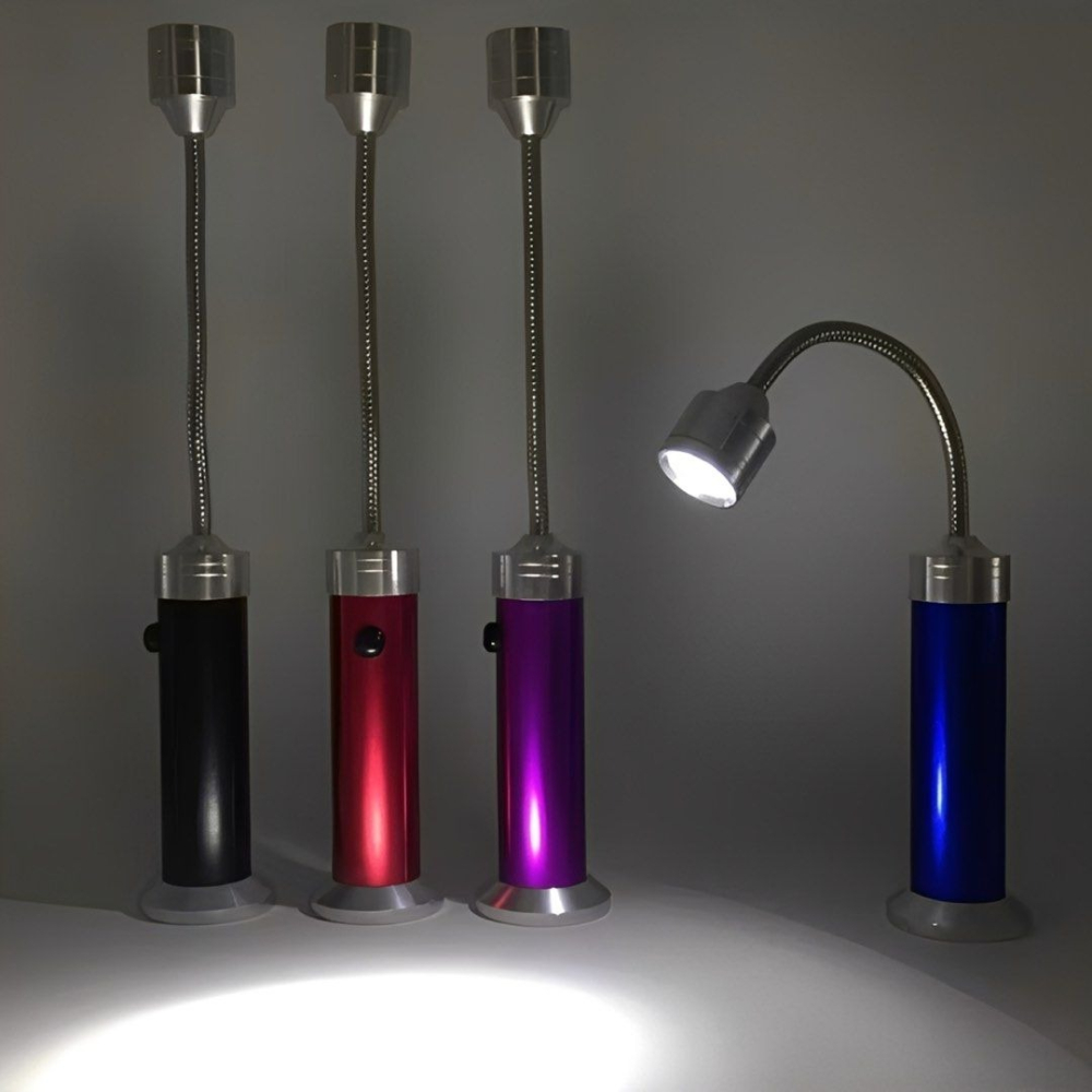 隨意彎曲軟管手電筒,汽車維修燈工作燈,LED小檯燈,家用帶強磁鐵燈,維修燈-細節圖2