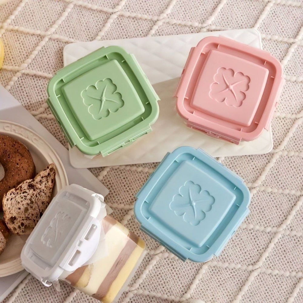 食品級烘焙蛋糕盒,千層甜點包裝盒,提拉米蘇冰淇淋盒,食品密封罐,堆疊密封保鮮盒儲物罐,650ml-細節圖6