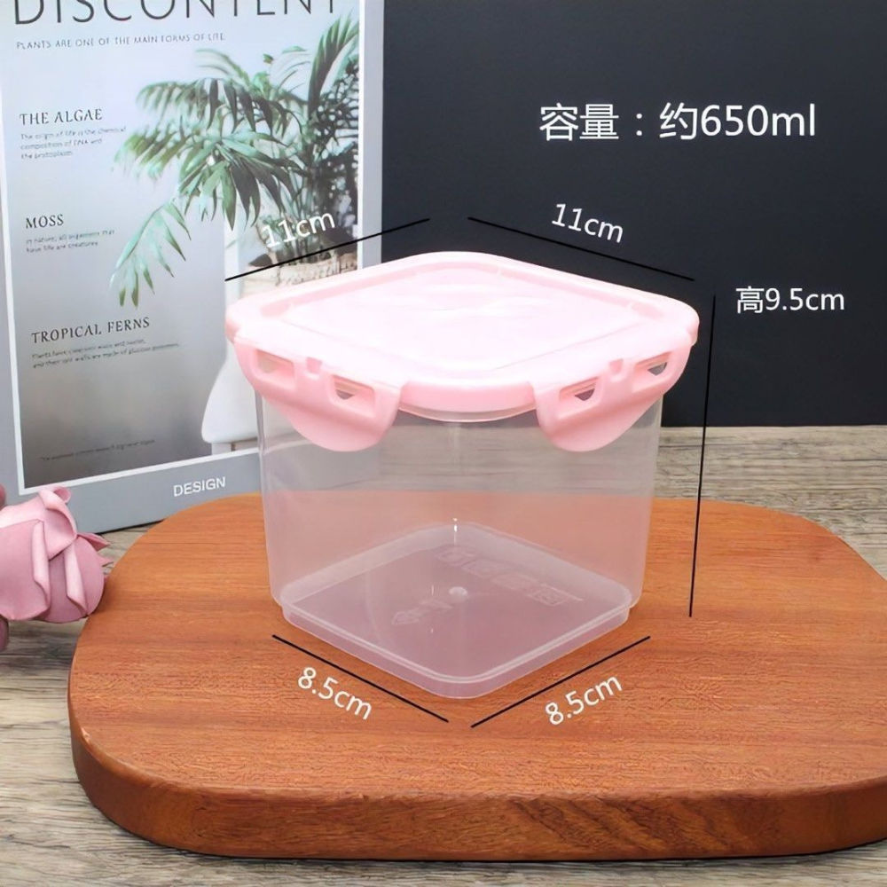 食品級烘焙蛋糕盒,千層甜點包裝盒,提拉米蘇冰淇淋盒,食品密封罐,堆疊密封保鮮盒儲物罐,650ml-細節圖7