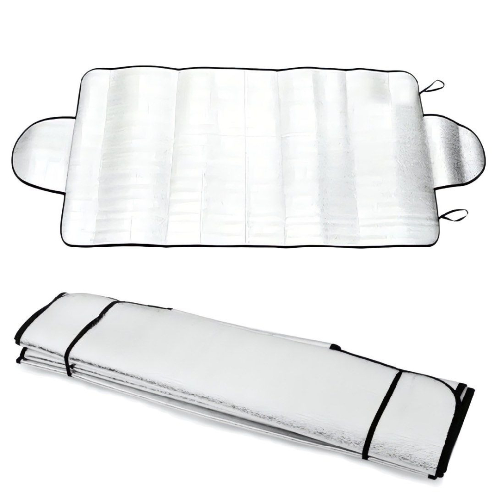 汽車前擋風玻璃罩,車用遮陽罩,前檔隔熱防曬遮陽板,通用戶外汽車防紫外線隔熱罩,150 x 70 cm-細節圖7